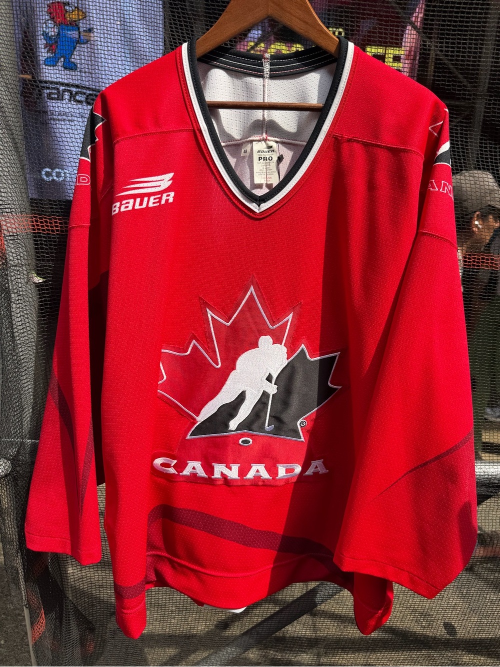 Vintage Authentic 1996 Team Canada World Cup Of Hockey Pro Bauer Jersey MIC